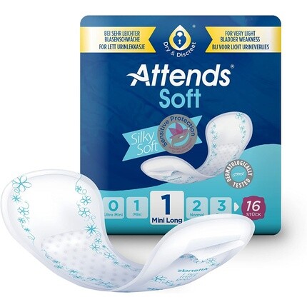 Мягкий 1 Мини Длинный 16 Упаковка 16 шт. Attends
Мягкий 1 Мини Длинный 16 Упаковка 16 шт. Attends