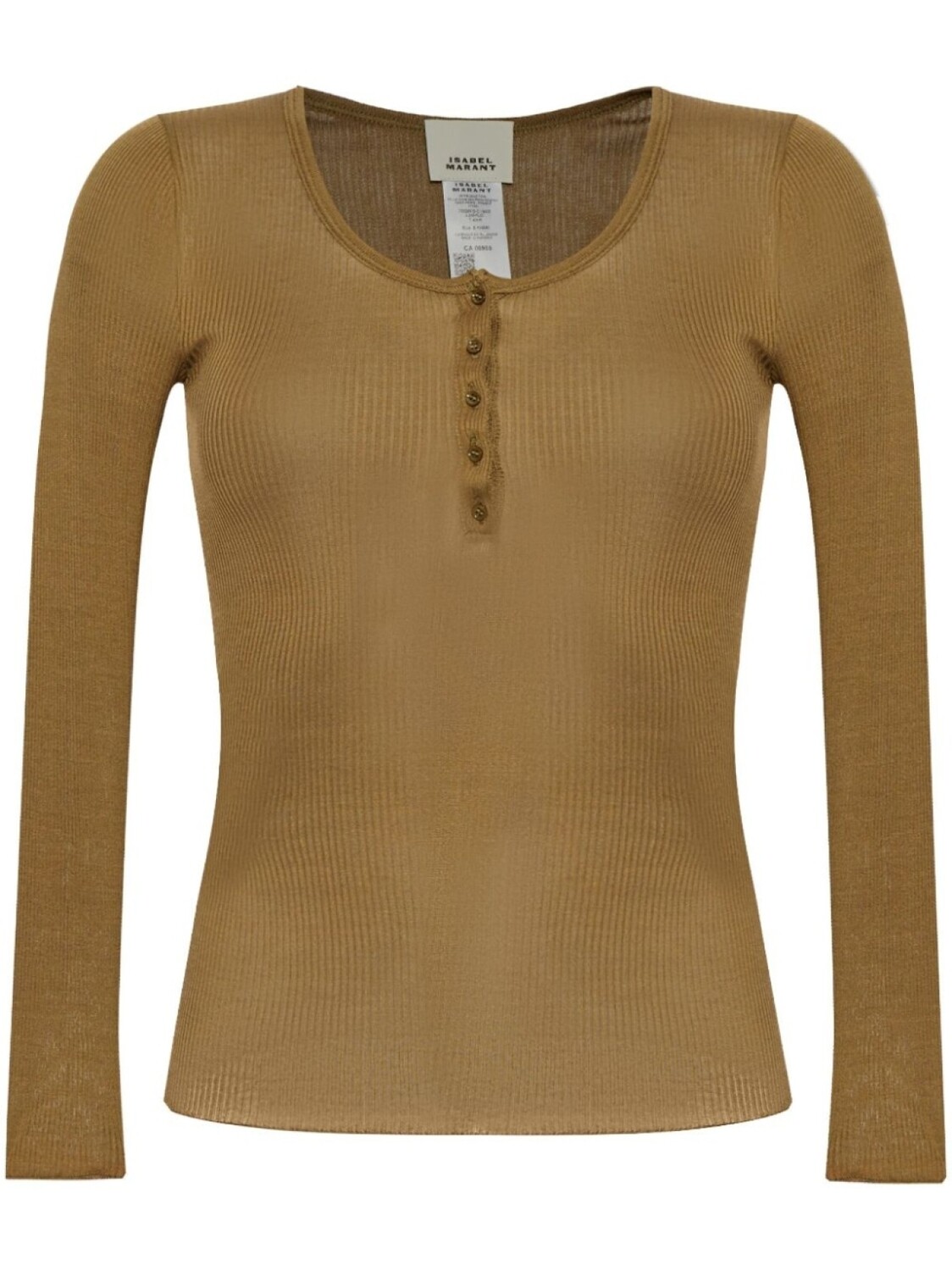 Футболка из хлопка Хенли ISABEL MARANT, зеленый
Футболка из хлопка Хенли ISABEL MARANT, зеленый