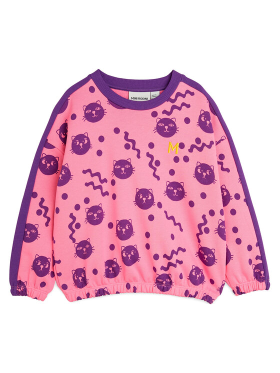 Толстовка обычного кроя Squiggly Cats 2512012228 Mini Rodini, розовый 
Толстовка обычного кроя Squiggly Cats 2512012228 Mini Rodini, розовый