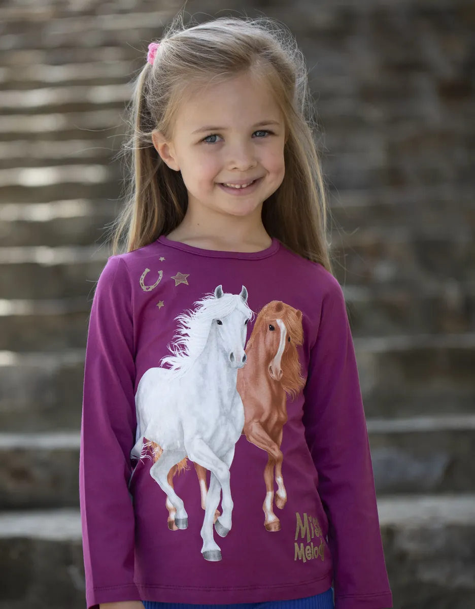 Рубашка Miss Melody с длинными рукавами, малиновый
Рубашка Miss Melody с длинными рукавами, малиновый