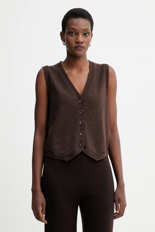 Шерстяной жилет Sessun, коричневый
Шерстяной жилет Sessun, коричневый