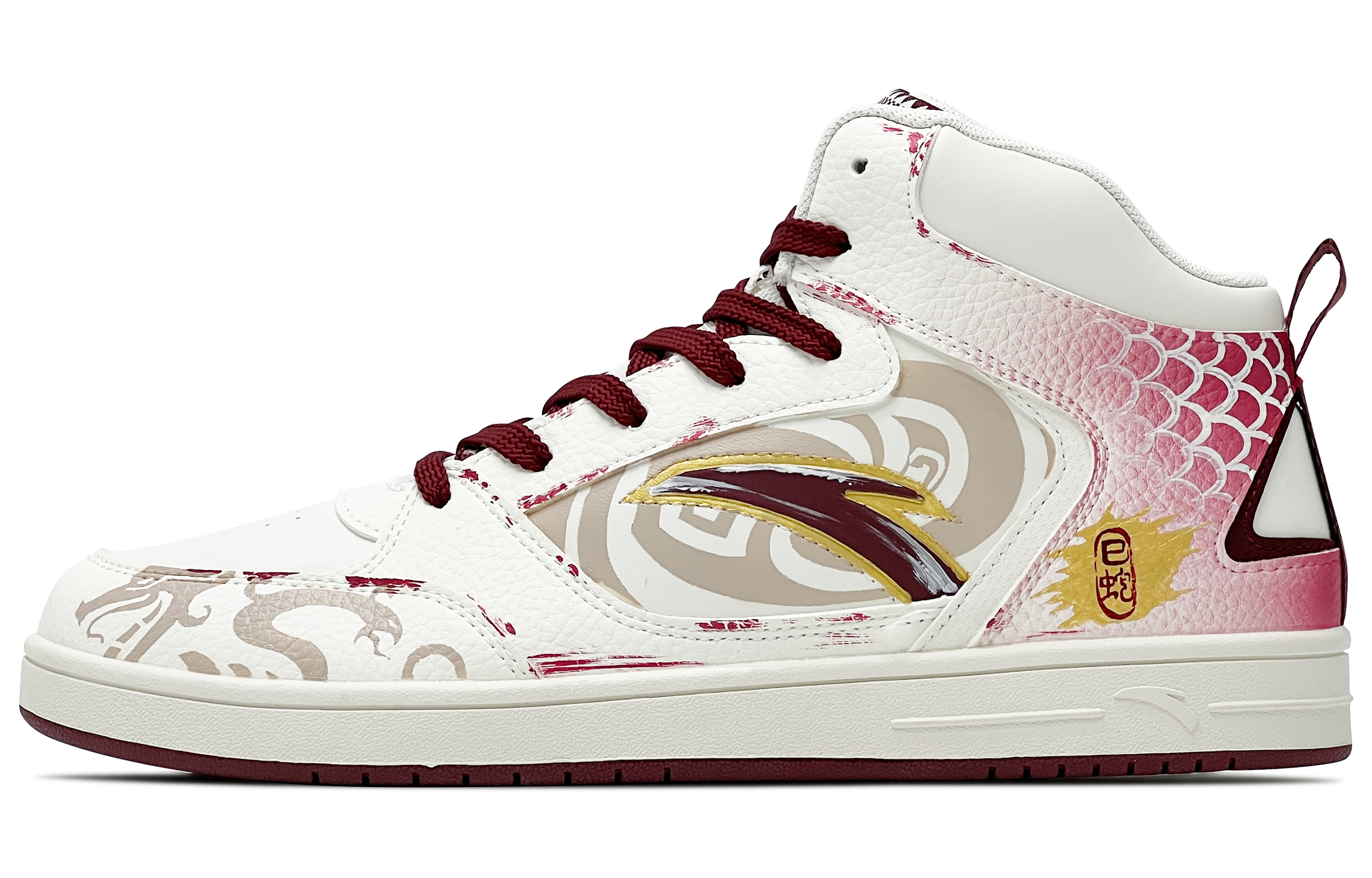 ANTA Нескользящие и износостойкие легкие кроссовки для скейтбординга средней высоты, мужские, белые 
ANTA Нескользящие и износостойкие легкие кроссовки для скейтбординга средней высоты, мужские, белые