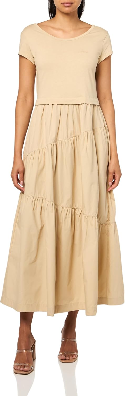 BOSS Женское гибридное джерси футболка макси платье, Soft Sand
BOSS Женское гибридное джерси футболка макси платье, Soft Sand