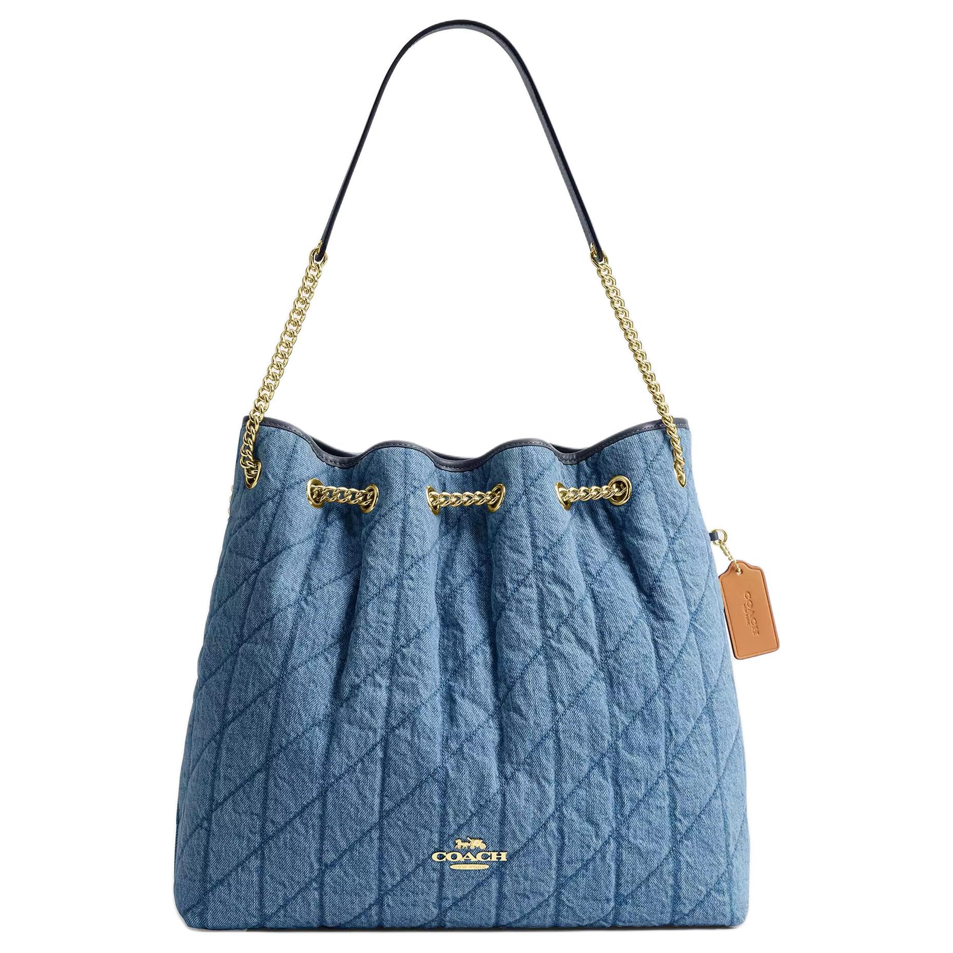 COACH Джинсовая наплечная сумка Large Women's Indigo
COACH Джинсовая наплечная сумка Large Women's Indigo