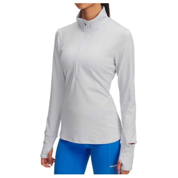Женская беговая футболка с полумолнией Launch Pro Under Armour, серый 
Женская беговая футболка с полумолнией Launch Pro Under Armour, серый
