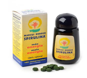 Marcus Rohrer Восстановительная добавка для энергии и иммунитета Spirulina, 180 таблеток