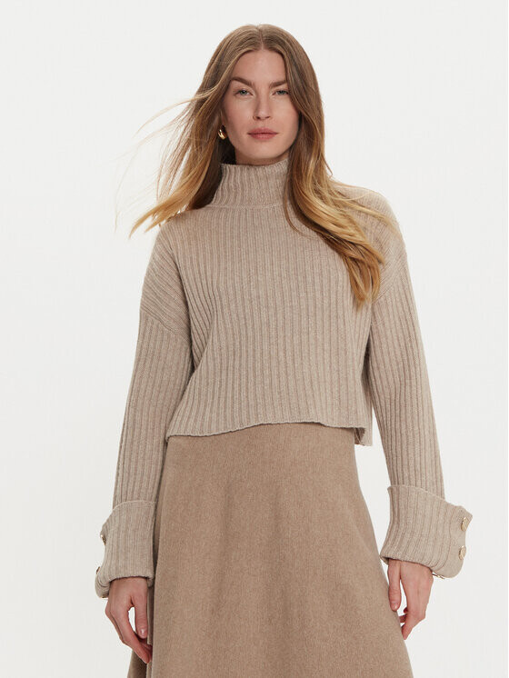 Свитер с высоким воротником обычного кроя Vicolo, бежевый
Свитер с высоким воротником обычного кроя Vicolo, бежевый