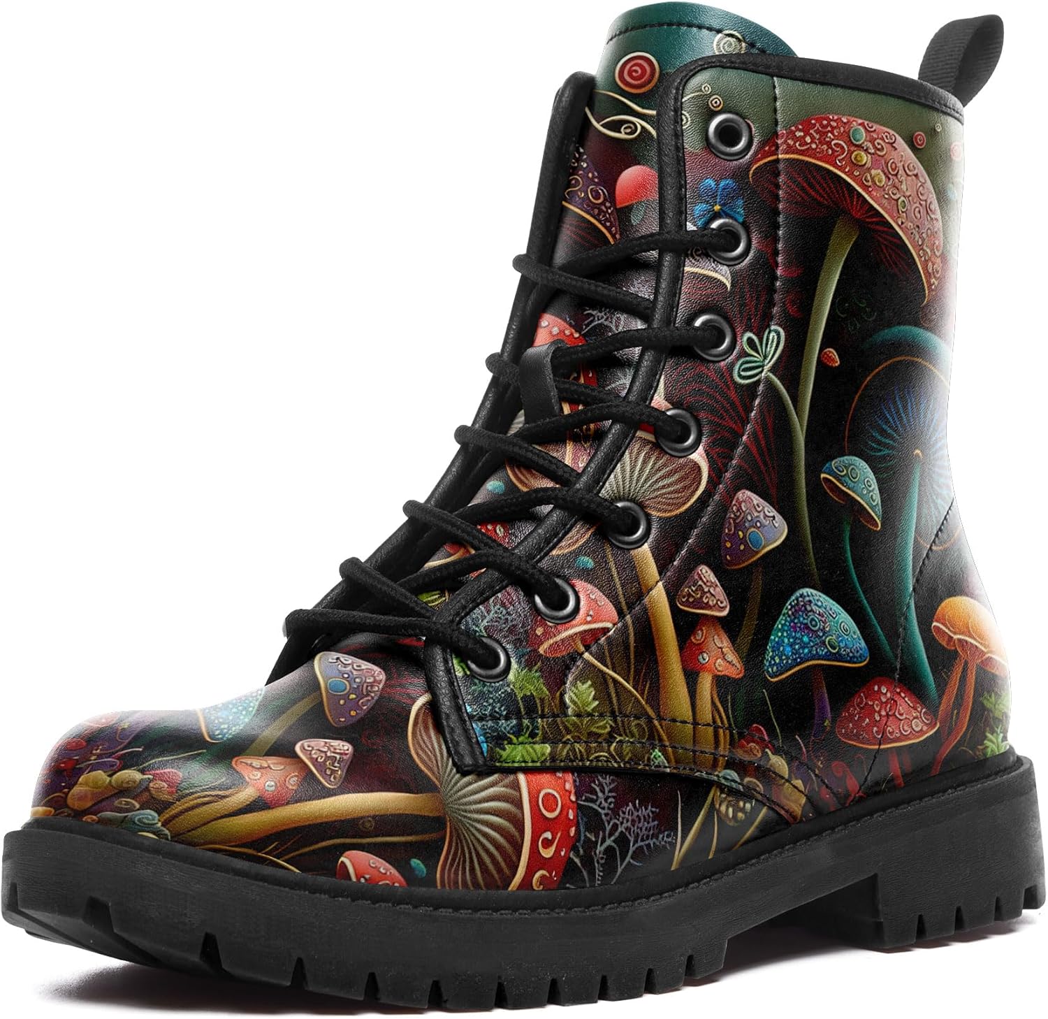 Ботинки средней высоты Artistic Mushroom, мужские и женские, с цветочным принтом, на шнуровке, для походов, повседневной носки и прогулок Awsole, черный/красный/синий/зеленый/оранжевый
Ботинки средней высоты Artistic Mushroom, мужские и женские, с цветочным принтом, на шнуровке, для походов, повседневной носки и прогулок Awsole, черный/красный/синий/зеленый/оранжевый