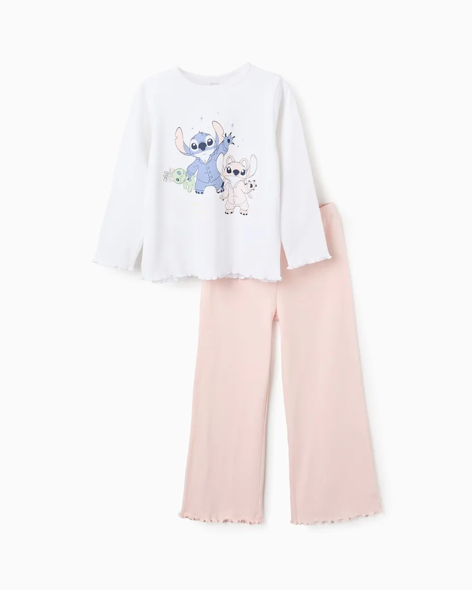 Пижама для девочки 100% хлопок с рисунком Ститч, светящимся в темноте Zippy, белый
Пижама для девочки 100% хлопок с рисунком Ститч, светящимся в темноте Zippy, белый