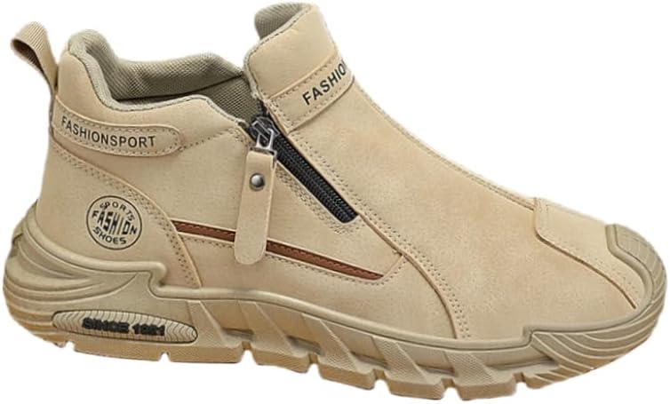 Мужские повседневные короткие ботинки - высокие кроссовки с боковой молнией - удобные и легкие - подходят для ежедневного использования или активного отдыха Spkfhd, хаки
Мужские повседневные короткие ботинки - высокие кроссовки с боковой молнией - удобные и легкие - подходят для ежедневного использования или активного отдыха Spkfhd, хаки