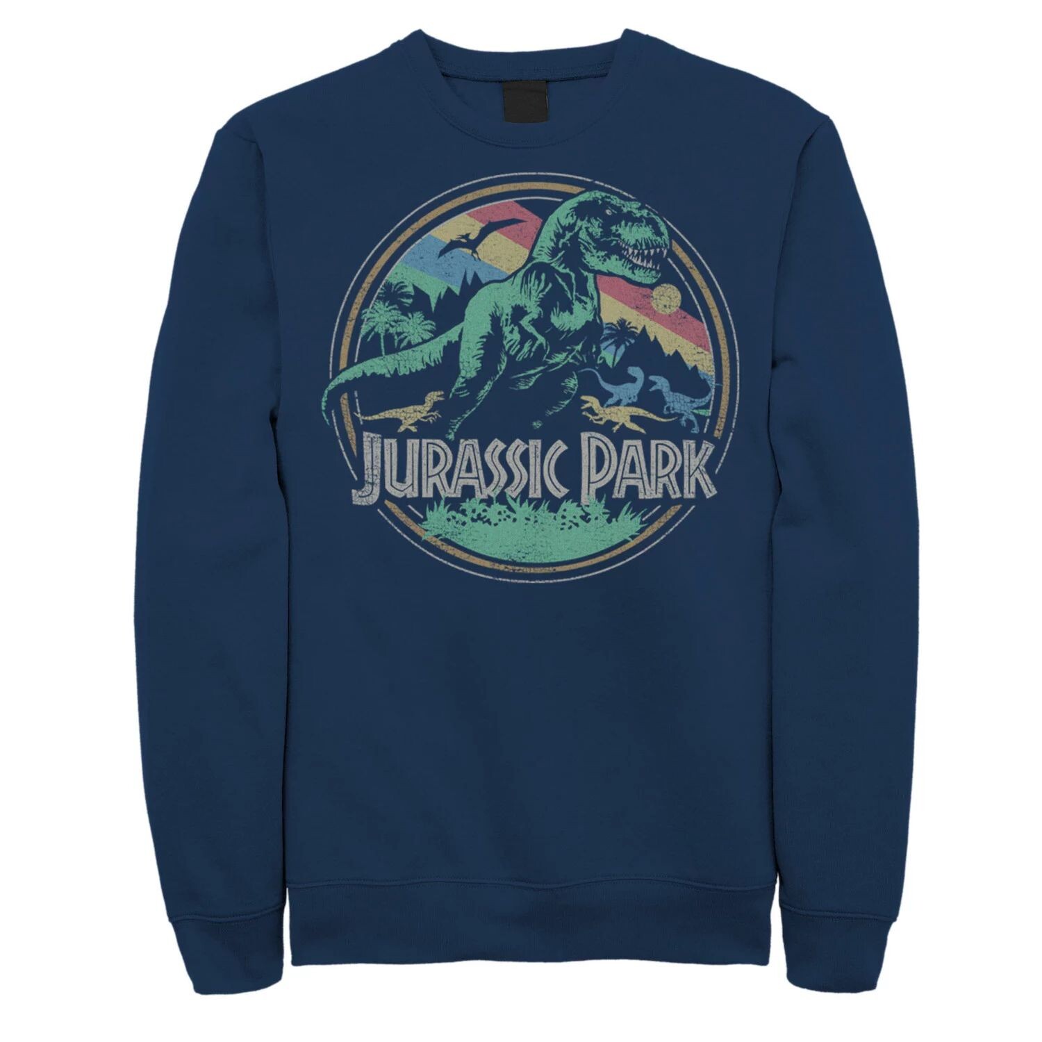 Мужской свитшот с рваным логотипом в стиле ретро «Парк Юрского периода T-Rex» Licensed Character, синий
Мужской свитшот с рваным логотипом в стиле ретро «Парк Юрского периода T-Rex» Licensed Character, синий