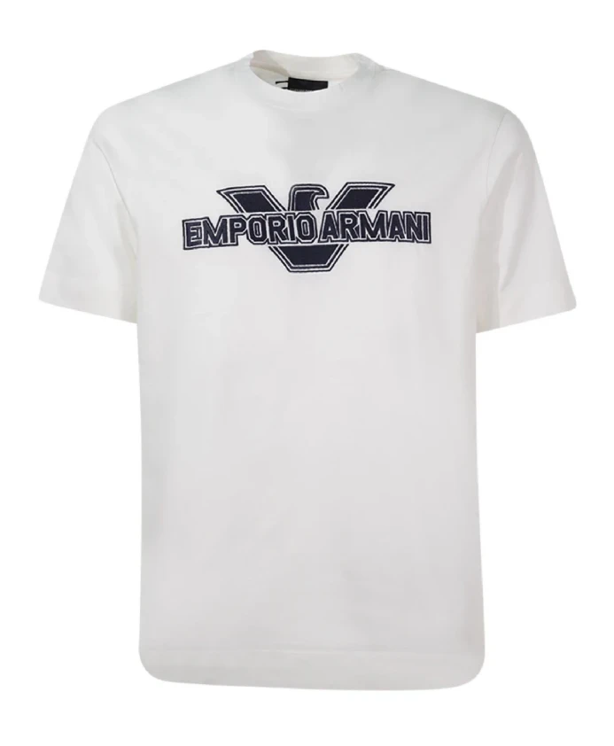 Белая футболка с коротким рукавом 3r1tu81jsaz0101 Emporio Armani, белый
Белая футболка с коротким рукавом 3r1tu81jsaz0101 Emporio Armani, белый