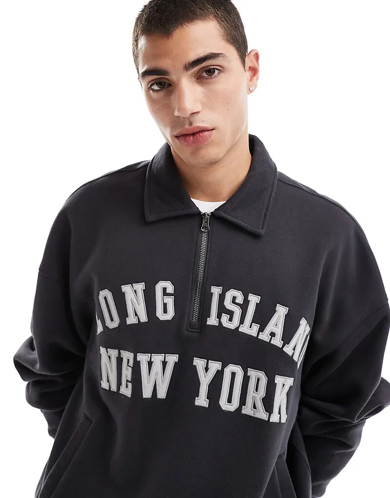 Толстовка свободного кроя с застежкой-молнией на четверть оборота бежевого цвета Hollister
Толстовка свободного кроя с застежкой-молнией на четверть оборота бежевого цвета Hollister