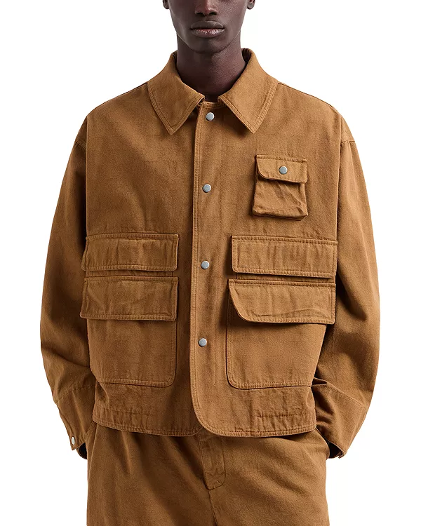 Джинсовая куртка из хлопка с множеством карманов Emporio Armani, бежевый
Джинсовая куртка из хлопка с множеством карманов Emporio Armani, бежевый