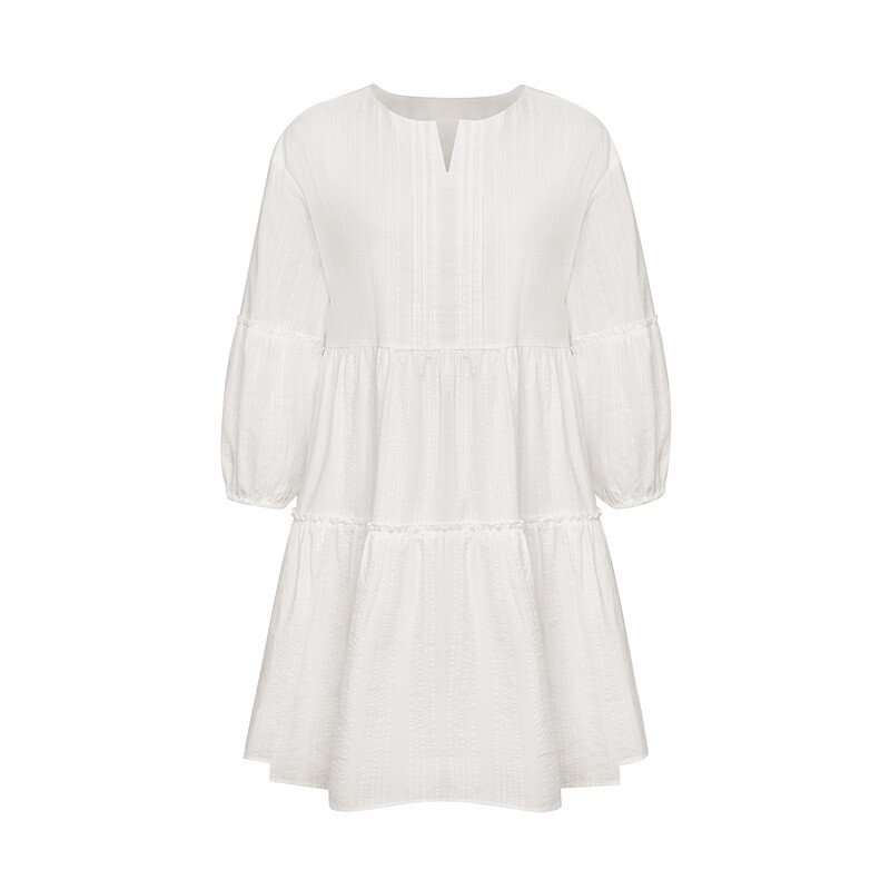 Платье Deep Breath с рюшами и рукавами восемь четвертей, черный
Платье Deep Breath с рюшами и рукавами восемь четвертей, черный