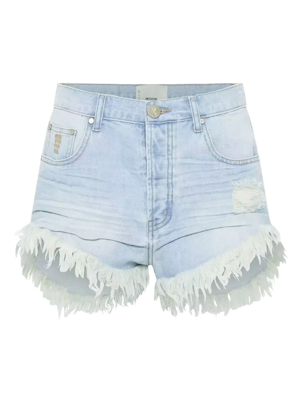 Джинсовые шорты с необработанным краем One Teaspoon, синий
Джинсовые шорты с необработанным краем One Teaspoon, синий
