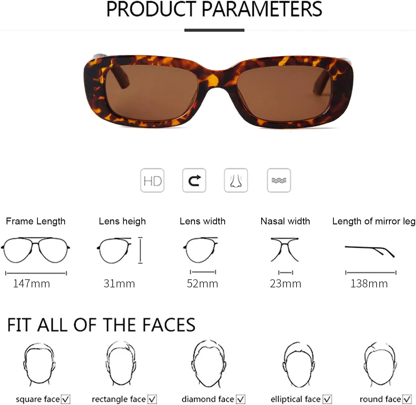 Солнцезащитные очки ADE WU прямоугольной формы для женщин и мужчин в стиле ретро 90-х, узкие, прямоугольные, модные, в стиле Y2K, унисекс, стильные, Black & Tortoise
Солнцезащитные очки ADE WU прямоугольной формы для женщин и мужчин в стиле ретро 90-х, узкие, прямоугольные, модные, в стиле Y2K, унисекс, стильные, Black & Tortoise