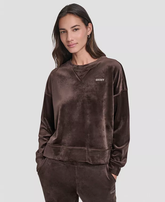 Женская платиновая вельветовая толстовка с круглым вырезом Dkny, коричневый
Женская платиновая вельветовая толстовка с круглым вырезом Dkny, коричневый