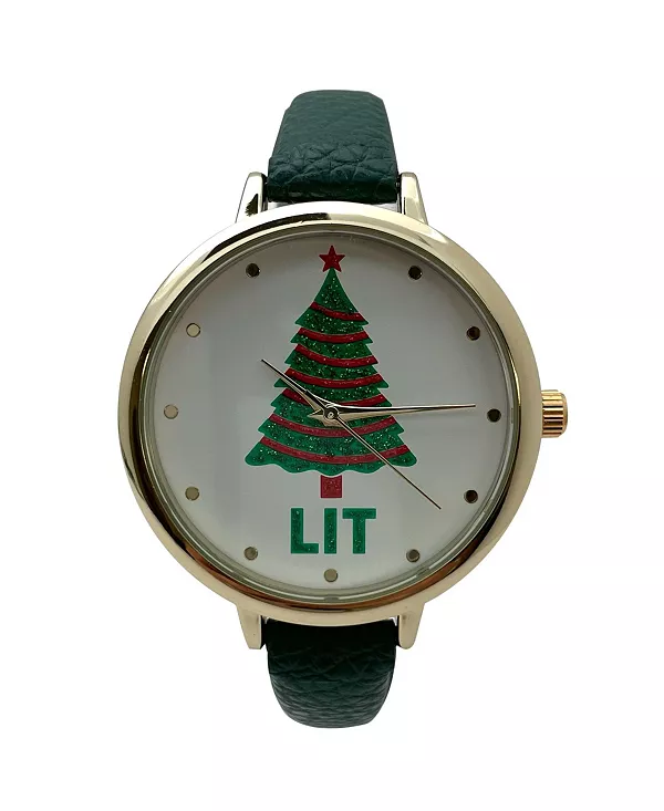 Женские часы из зеленой искусственной кожи с рождественской тематикой Olivia Pratt, green
Женские часы из зеленой искусственной кожи с рождественской тематикой Olivia Pratt, green