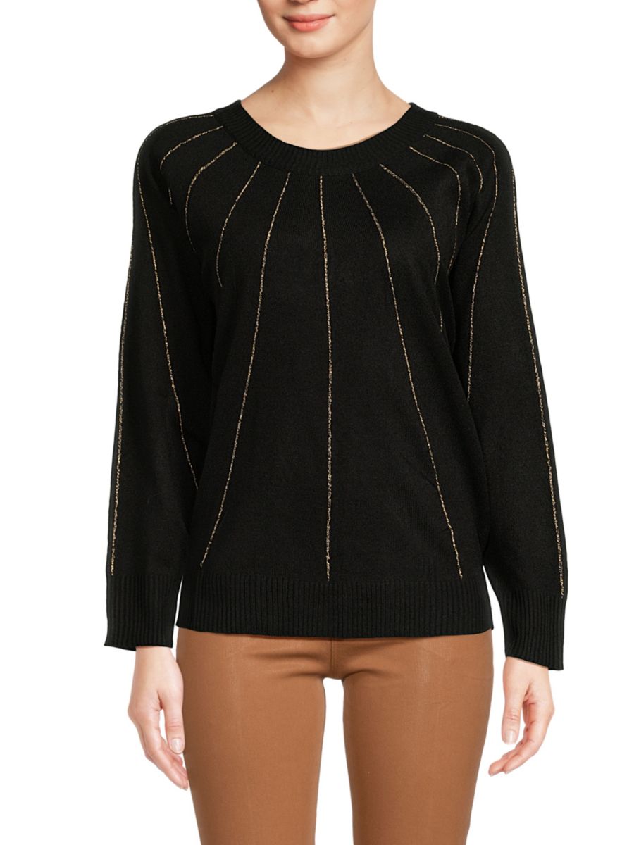 Свитер с рукавами реглан и люрексом Joseph A, цвет Black Lure 
Свитер с рукавами реглан и люрексом Joseph A, цвет Black Lure