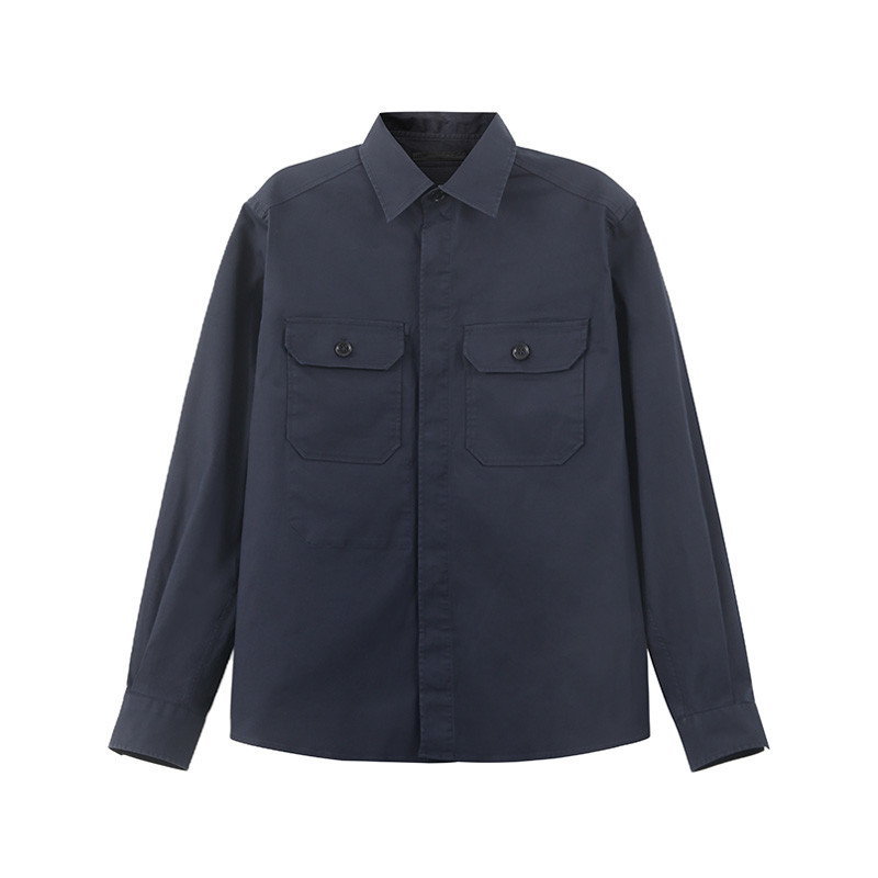 Рубашка Zegna с длинным рукавом из поплина Ermenegildo Zegna, синий
Рубашка Zegna с длинным рукавом из поплина Ermenegildo Zegna, синий