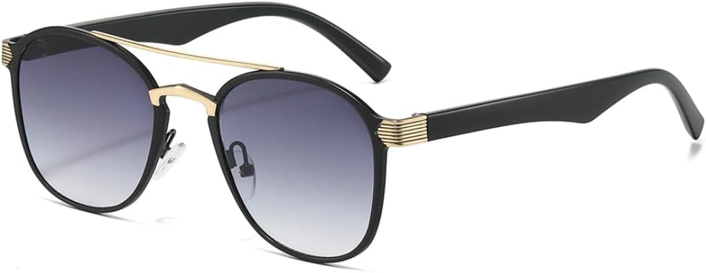 Модные солнцезащитные очки с двойной перемычкой, квадратной формы, для мужчин, класса люкс, в стиле ретро, для женщин, с градиентным зеркальным покрытием, защита от УФ-излучения UV400 TVTBBVV, 3
Модные солнцезащитные очки с двойной перемычкой, квадратной формы, для мужчин, класса люкс, в стиле ретро, для женщин, с градиентным зеркальным покрытием, защита от УФ-излучения UV400 TVTBBVV, 3