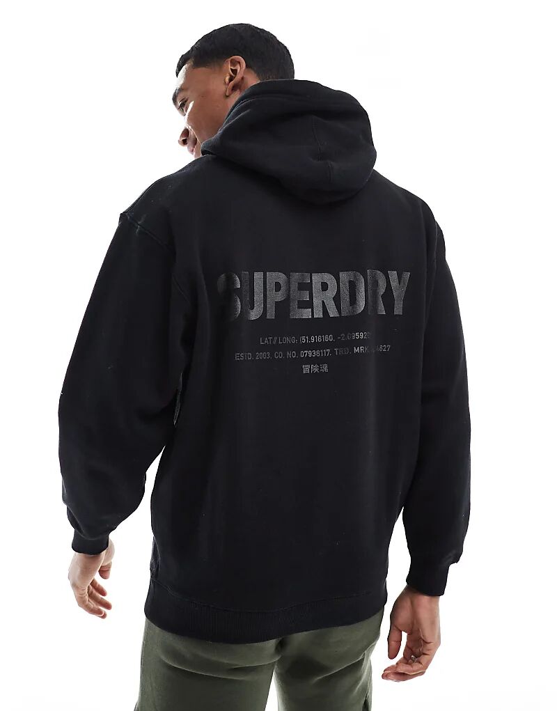 Свободная толстовка с капюшоном и логотипом Utility Sport черного цвета Superdry
Свободная толстовка с капюшоном и логотипом Utility Sport черного цвета Superdry