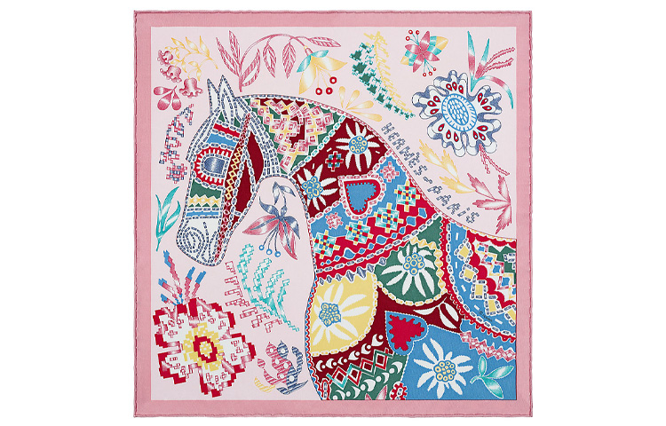 Шёлковый платок женский розовый/джинсово-синий/жёлтый HERMES
Шёлковый платок женский розовый/джинсово-синий/жёлтый HERMES