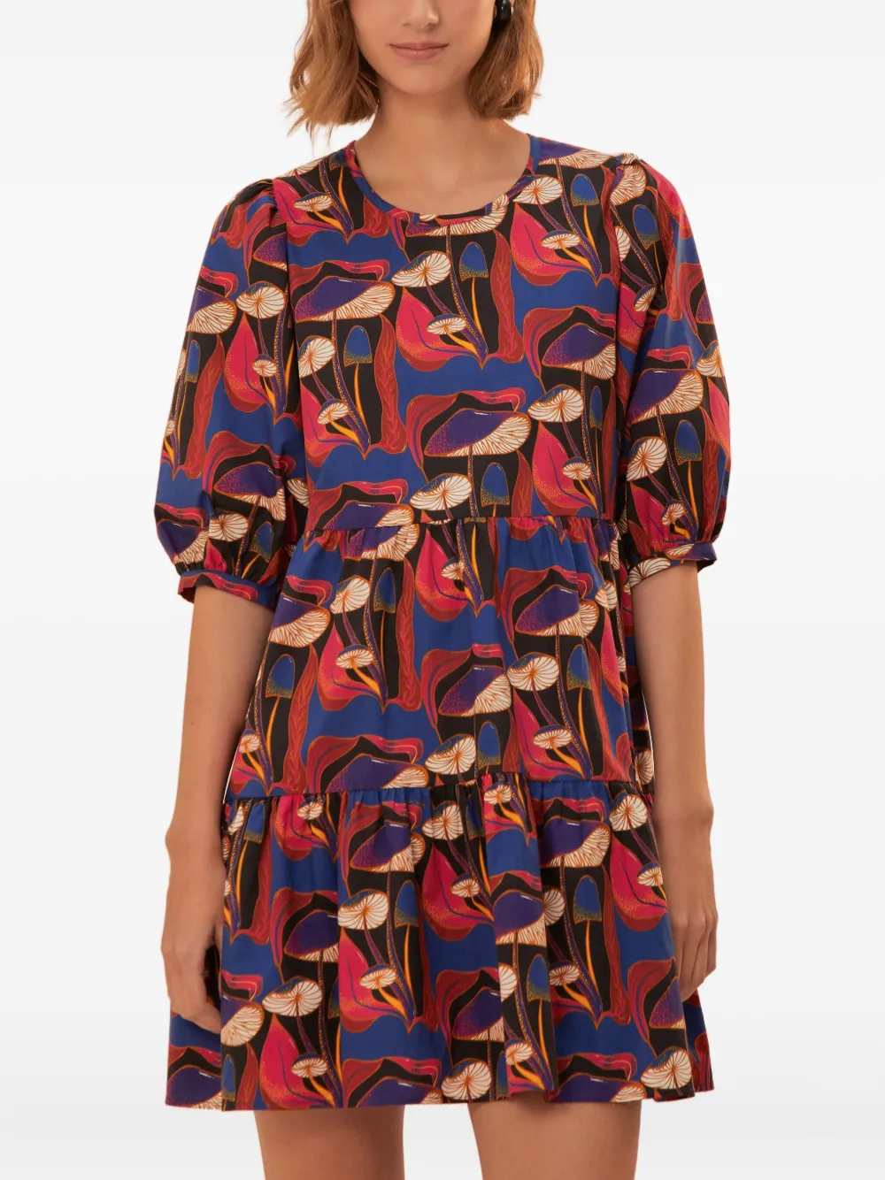 Платье мини Wild Mushrooms с объемными рукавами FARM Rio, красный
Платье мини Wild Mushrooms с объемными рукавами FARM Rio, красный