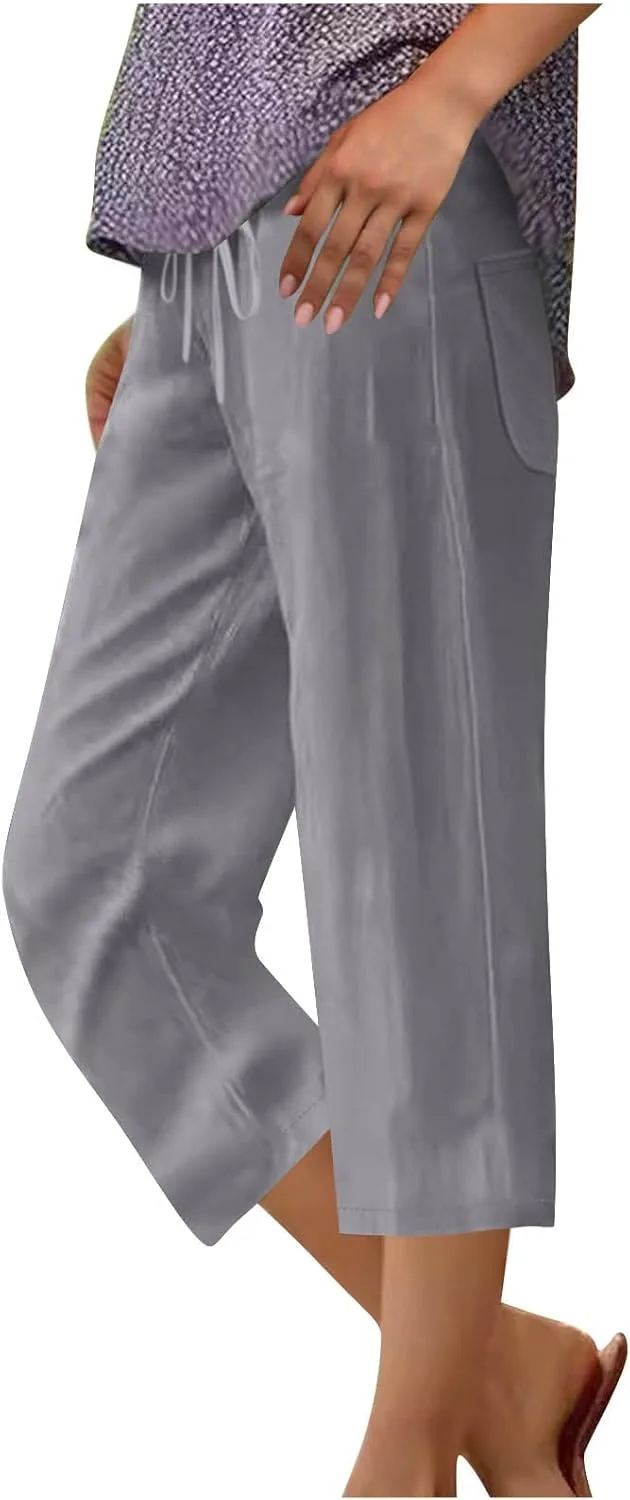 Льняные бермуды для женщин, длина до колена, летние, с карманом
Льняные бермуды для женщин, длина до колена, летние, с карманом