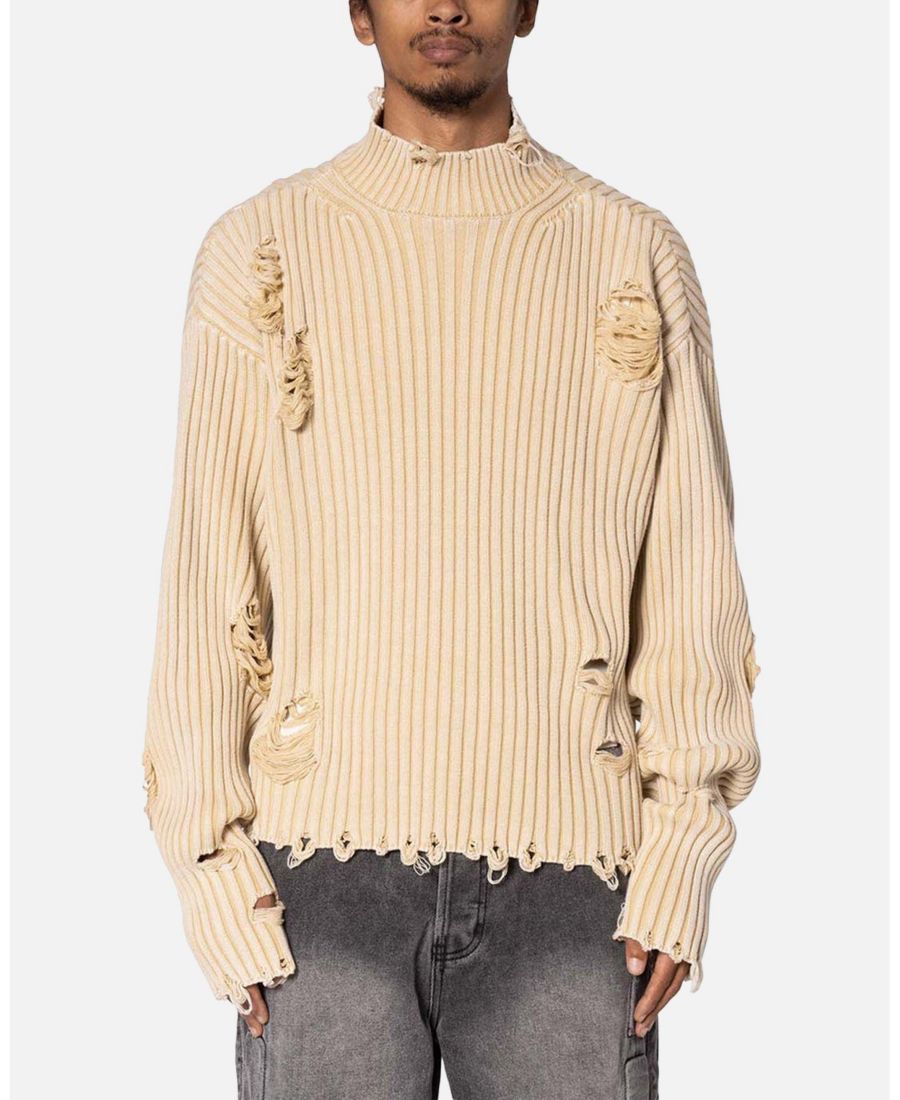 Мужской укороченный вязаный свитер с эффектом потертости mnml, Beige/Khaki
Мужской укороченный вязаный свитер с эффектом потертости mnml, Beige/Khaki