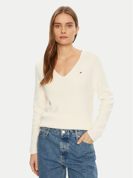 Свитер обычного кроя WW0WW44452 Tommy Hilfiger, экрю 
Свитер обычного кроя WW0WW44452 Tommy Hilfiger, экрю