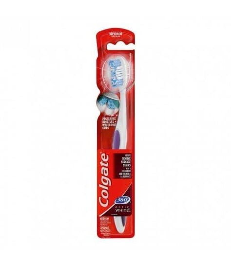 Зубная щетка Colgate Optic White Medium 360°
Зубная щетка Colgate Optic White Medium 360°