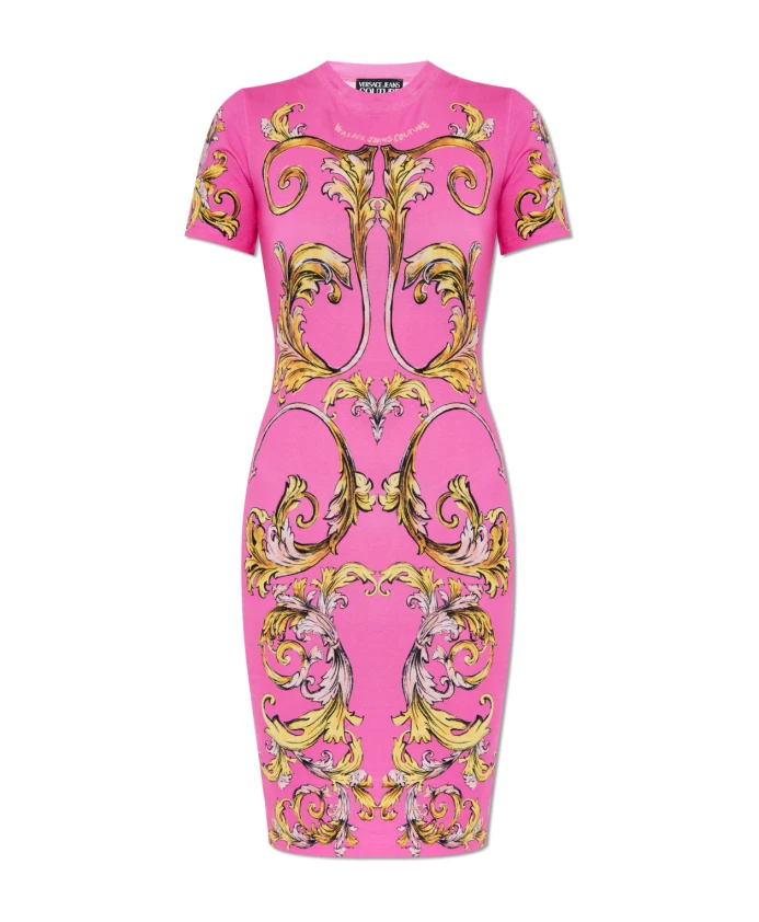 Платье с барочным принтом Versace Jeans Couture, розовый
Платье с барочным принтом Versace Jeans Couture, розовый