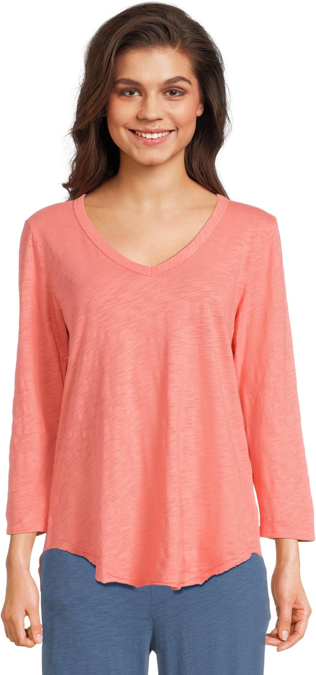 Футболка Mod-o-doc 3/4 Sleeve V-Neck Tee with Curved Hem, Coral BlissSee Less
Футболка Mod-o-doc 3/4 Sleeve V-Neck Tee with Curved Hem, Coral BlissSee Less