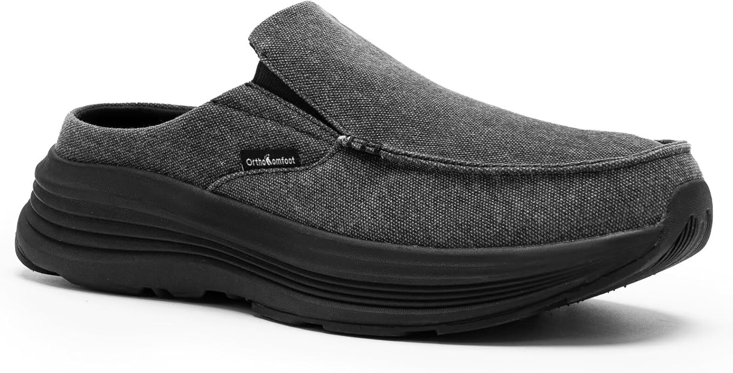 Мужские ортопедические слипоны OrthoComfoot: удобные повседневные туфли с поддержкой свода стопы для лечения плантарного фасциита, мягкие ортопедические обувь из ткани для облегчения боли в стопах и пятках, черный
Мужские ортопедические слипоны OrthoComfoot: удобные повседневные туфли с поддержкой свода стопы для лечения плантарного фасциита, мягкие ортопедические обувь из ткани для облегчения боли в стопах и пятках, черный