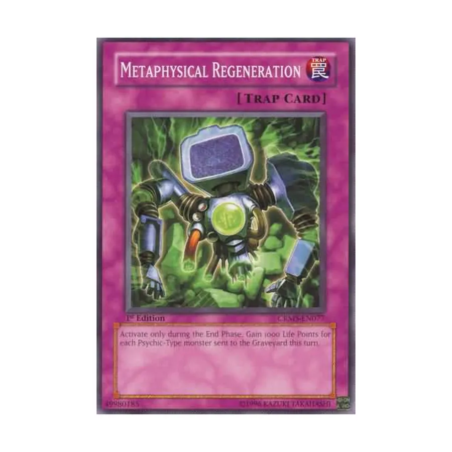 CCG Метафизическая регенерация (Обычная), Yu-Gi-Oh - Crimson Crisis - Singles
CCG Метафизическая регенерация (Обычная), Yu-Gi-Oh - Crimson Crisis - Singles