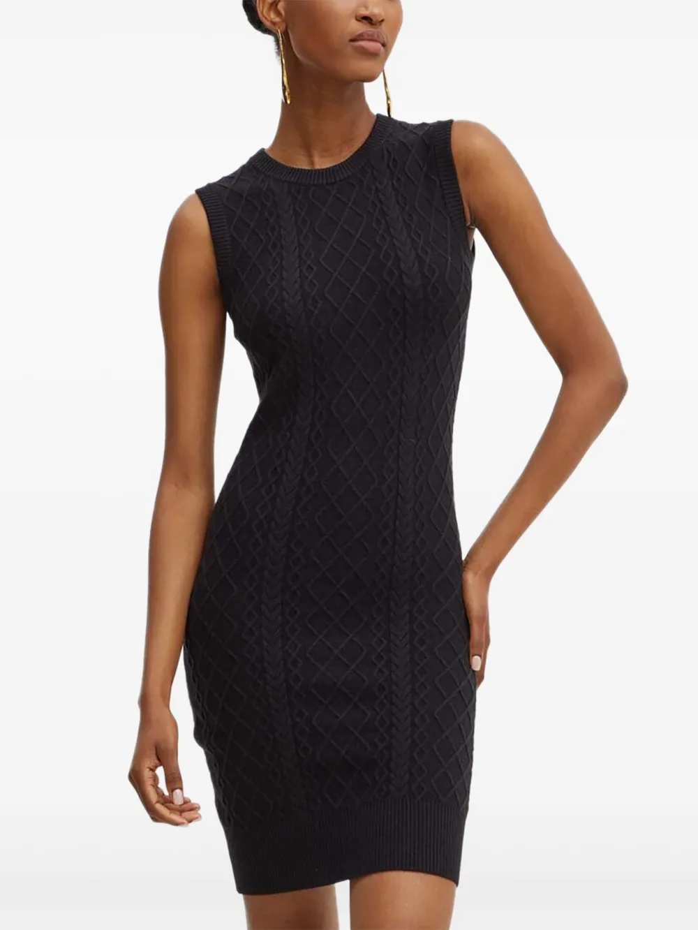 Платье мини фактурной вязки Silvian Heach, черный
Платье мини фактурной вязки Silvian Heach, черный