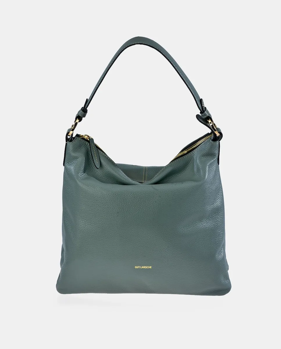 Кожаная сумка-хобо на молнии Guy Laroche, светло-голубой
Кожаная сумка-хобо на молнии Guy Laroche, светло-голубой
