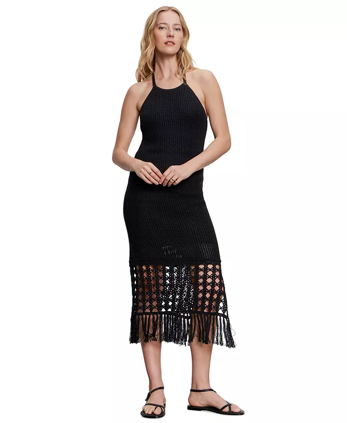 Женское платье-променад из хлопка с бахромой по низу, связанное крючком Sanctuary, черный
Женское платье-променад из хлопка с бахромой по низу, связанное крючком Sanctuary, черный