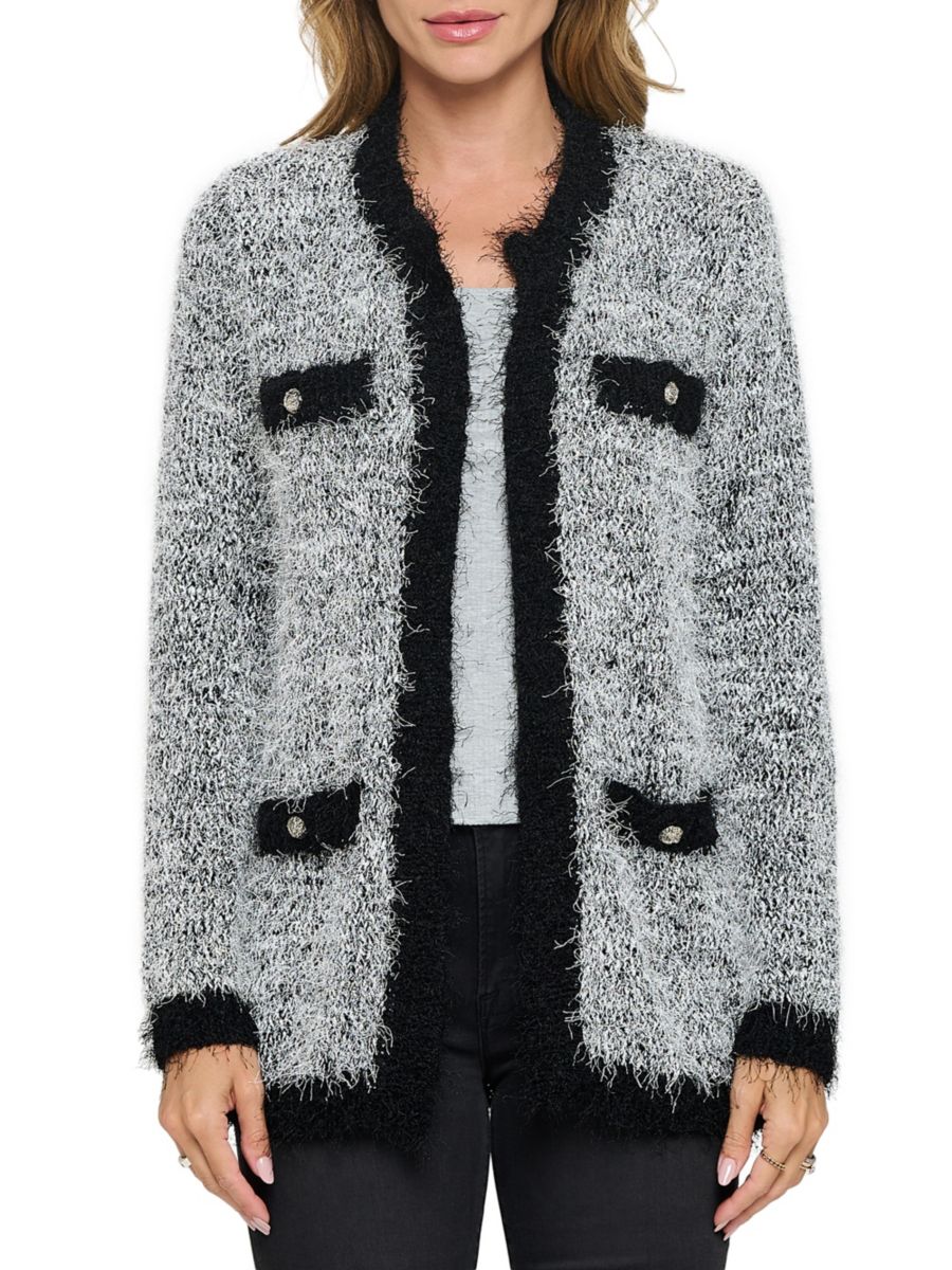 Пушистый удлиненный кардиган Renee C., цвет Black Silver
Пушистый удлиненный кардиган Renee C., цвет Black Silver