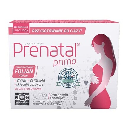 Prenatal Primo 30 капсул - основные пренатальные витамины для будущих мам Nutropharma
Prenatal Primo 30 капсул - основные пренатальные витамины для будущих мам Nutropharma