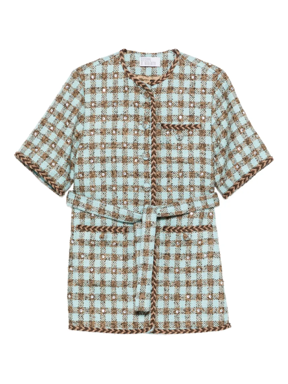 Клетчатое платье с поясом Giuseppe Di Morabito, синий
Клетчатое платье с поясом Giuseppe Di Morabito, синий