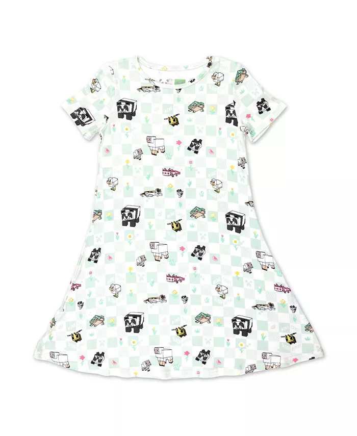 Платье с коротким рукавом для девочки Minecraft Sleep Repeat Bellabu Bear, белый
Платье с коротким рукавом для девочки Minecraft Sleep Repeat Bellabu Bear, белый