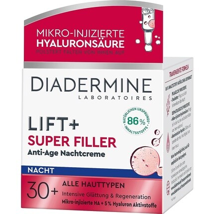 Ночной и дневной крем Lift+ Super Filler с антивозрастным уходом Spf30, Diadermine
Ночной и дневной крем Lift+ Super Filler с антивозрастным уходом Spf30, Diadermine
