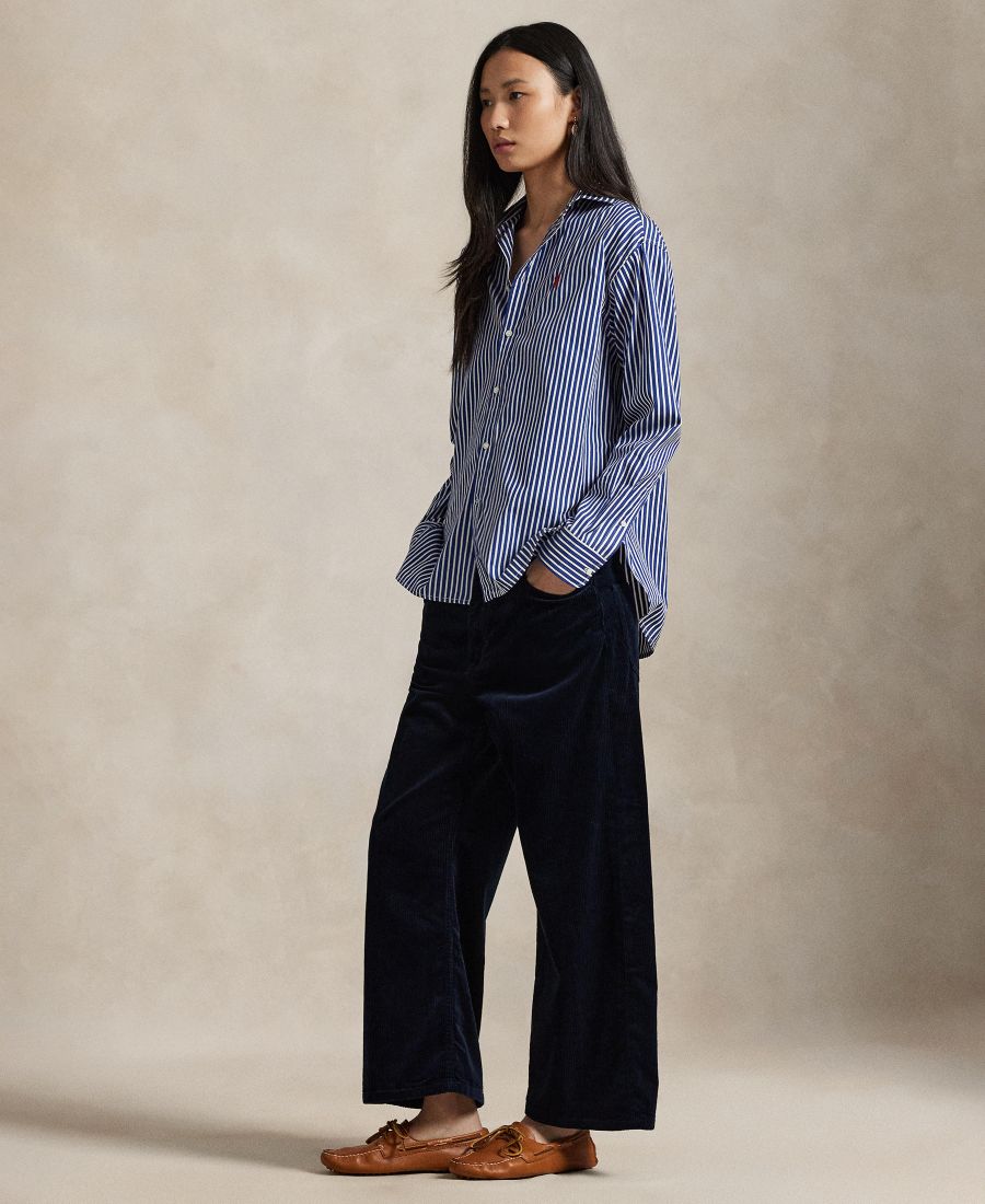 Женские вельветовые укороченные брюки с широкими штанинами Polo Ralph Lauren, Navy
Женские вельветовые укороченные брюки с широкими штанинами Polo Ralph Lauren, Navy