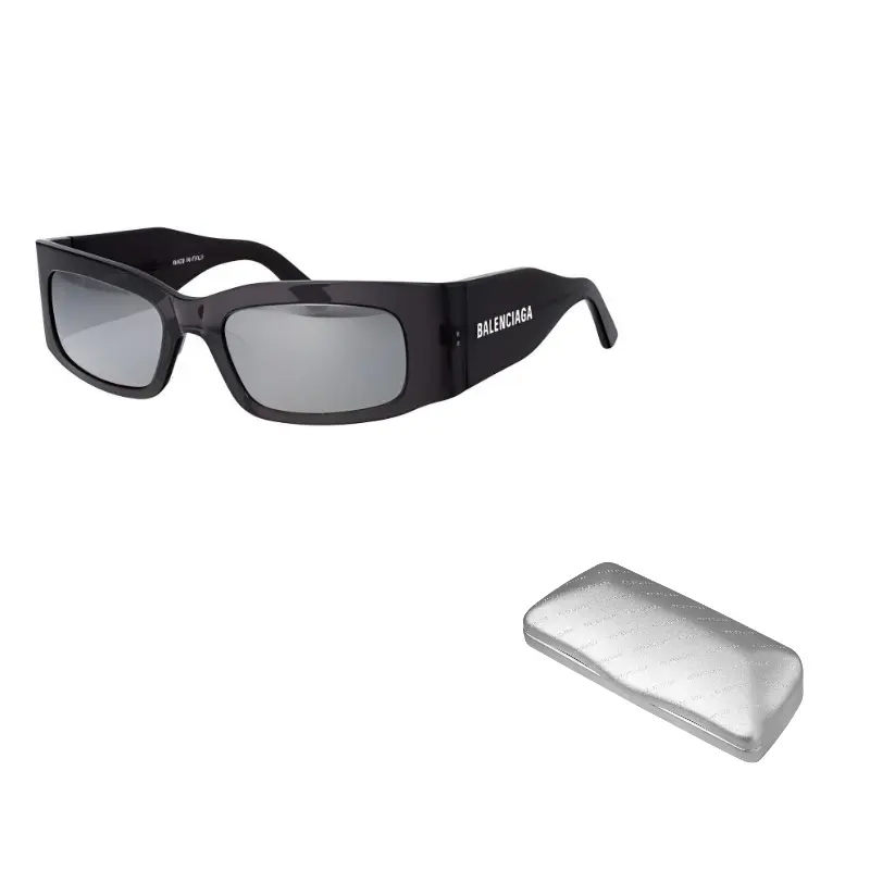 Balenciaga Прямоугольные солнцезащитные очки, Black
Balenciaga Прямоугольные солнцезащитные очки, Black