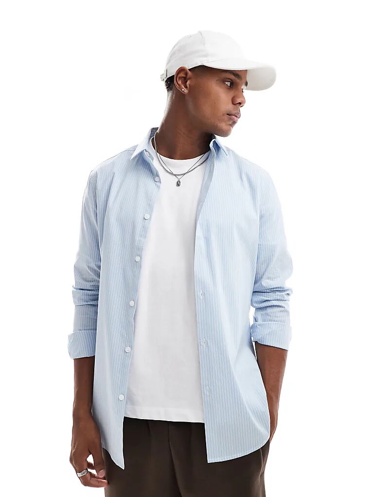 Узкая рубашка с квадратным воротником синего цвета ASOS DESIGN
Узкая рубашка с квадратным воротником синего цвета ASOS DESIGN