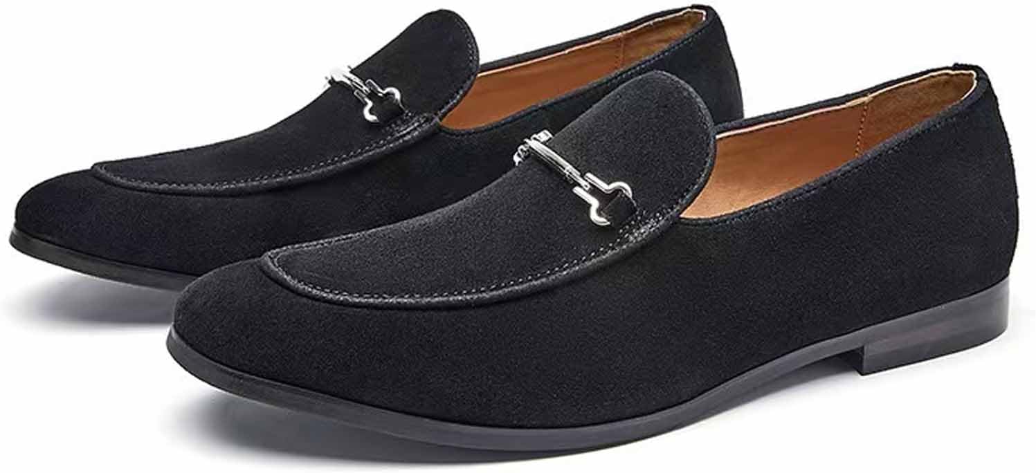 Мужские замшевые лоферы с металлической пряжкой, низкий каблук, модные и удобные, зауженный носок, устойчивый каблук, туфли-слипоны на работе, офисе или вечеринке, деловые формальные пенни-оксфорды Donrrndk, черный
Мужские замшевые лоферы с металлической пряжкой, низкий каблук, модные и удобные, зауженный носок, устойчивый каблук, туфли-слипоны на работе, офисе или вечеринке, деловые формальные пенни-оксфорды Donrrndk, черный