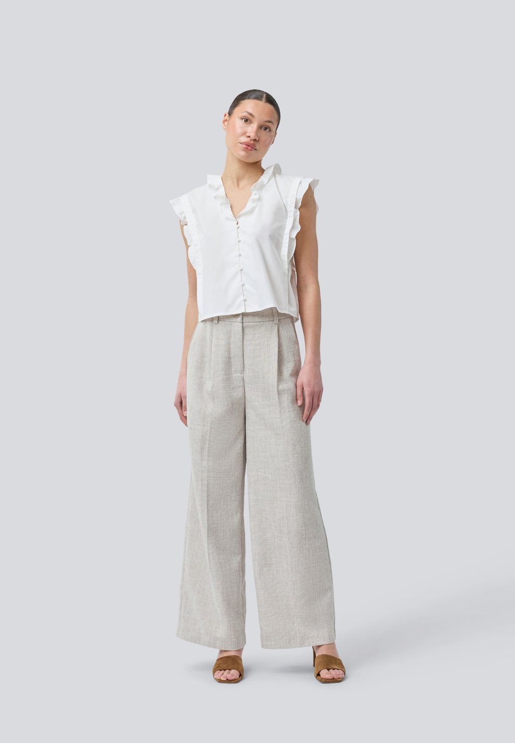 Блузка на пуговицах NIKKO SOLID Modström, белый
Блузка на пуговицах NIKKO SOLID Modström, белый